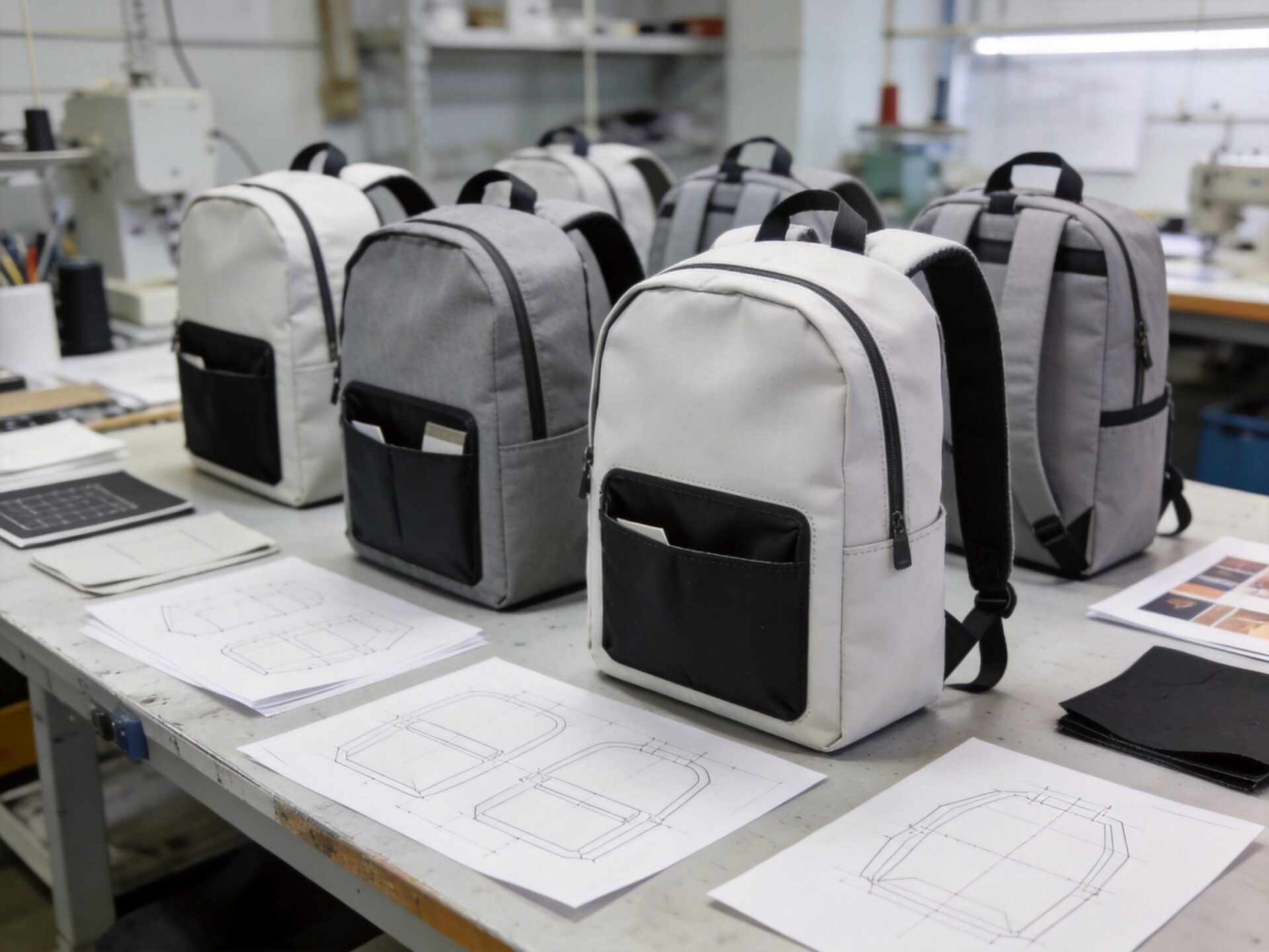 Custom hidden pocket backpack prototype development