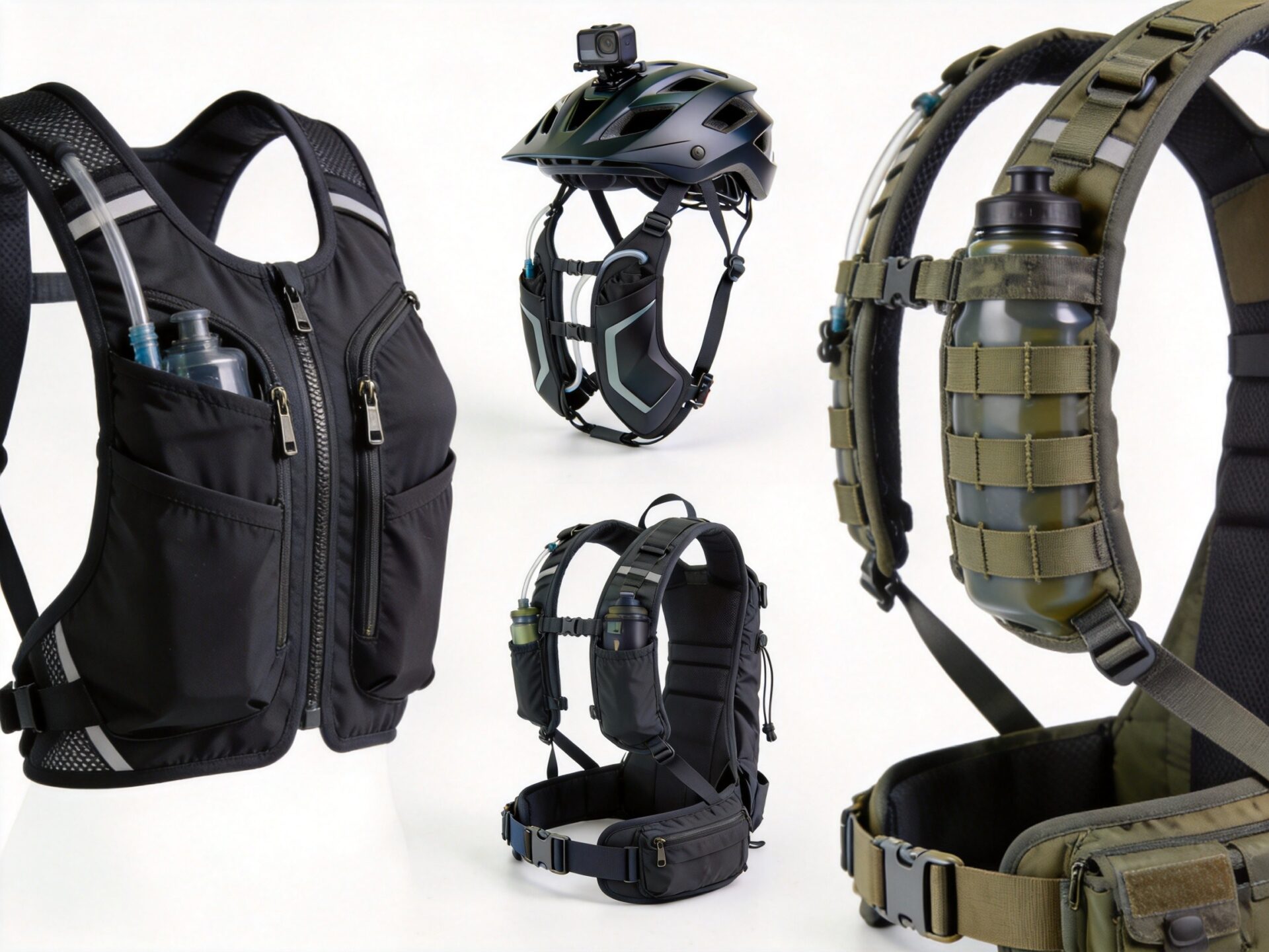 Activity-specific hydration pack designs: running, cycling, hiking, tactical