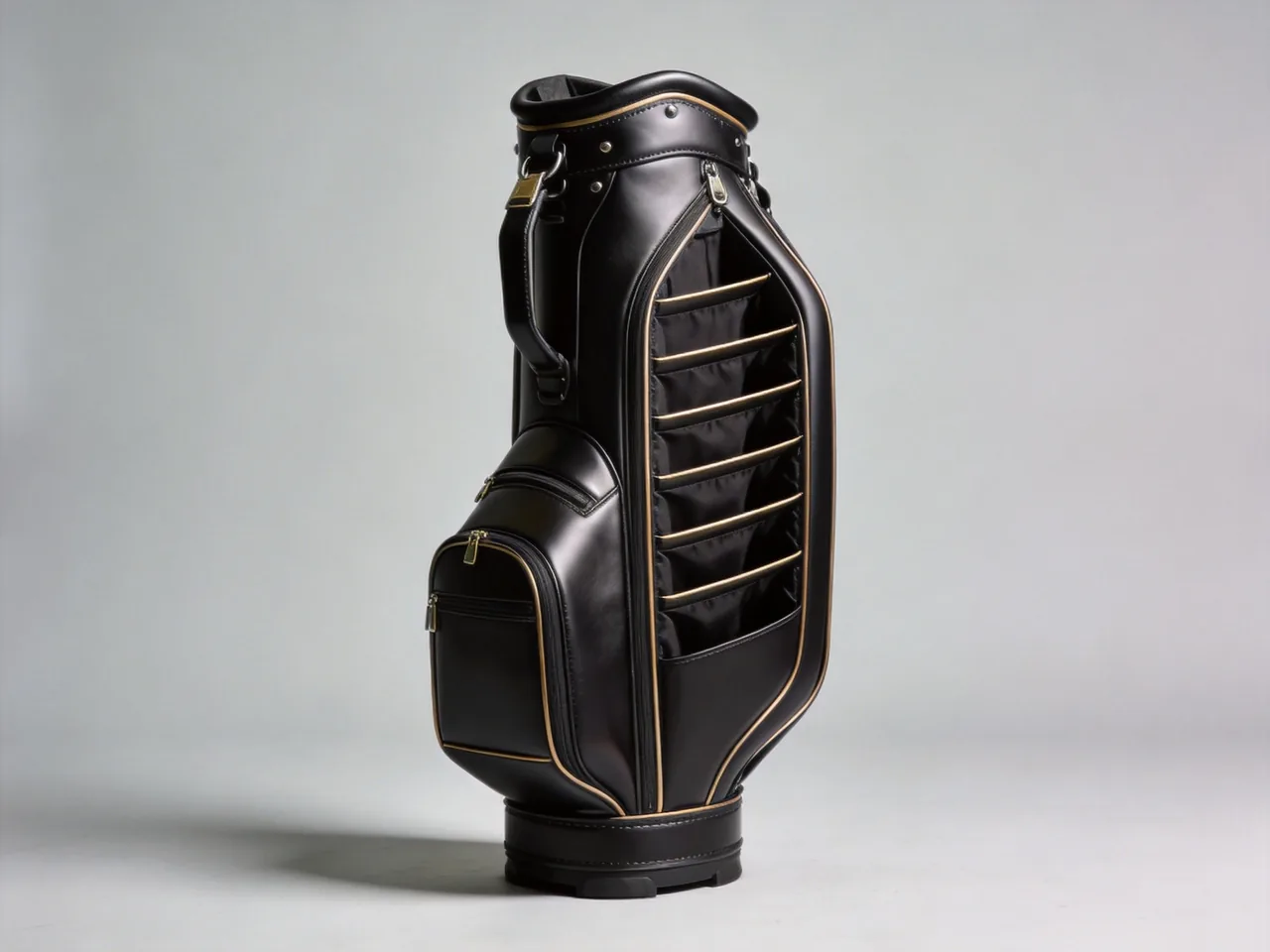 Vessel style premium golf cart bag in luxury finish