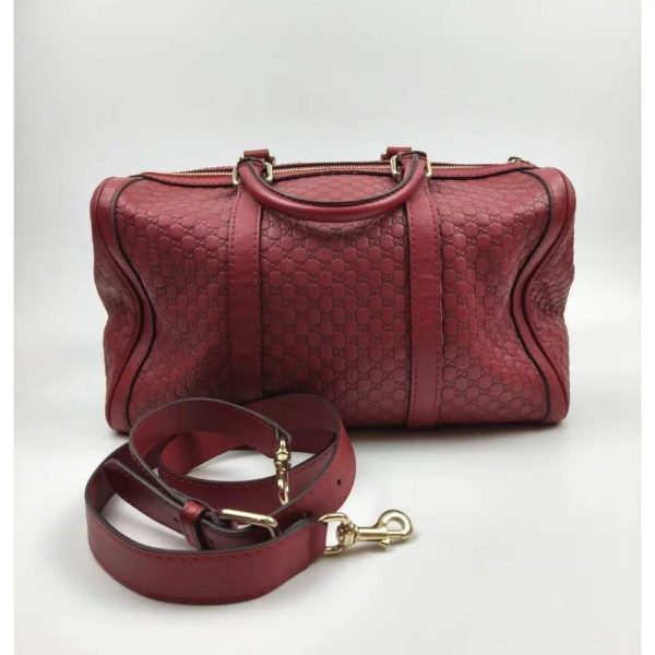 Gucci Microguccissima Leather Boston Bag