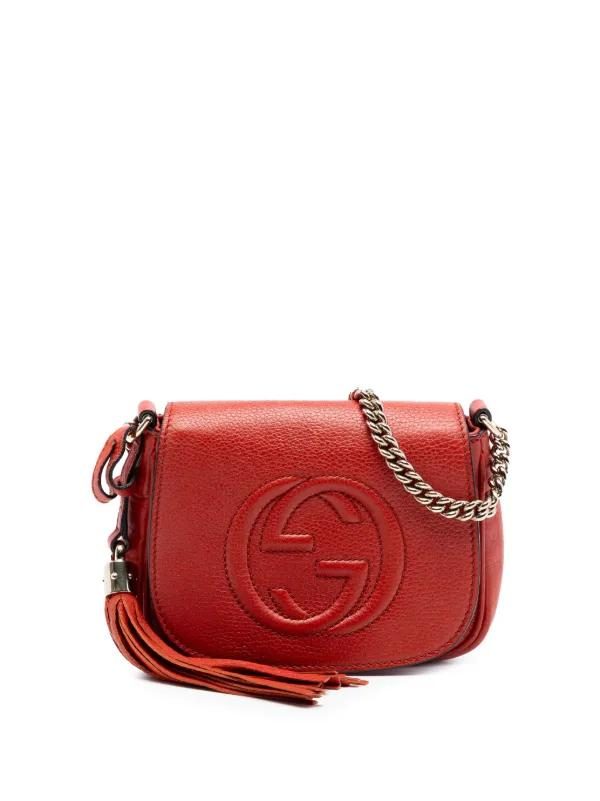 Gucci Soho Leather Flap Crossbody Bag