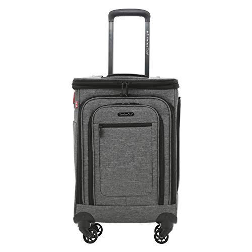 Travelers Club expandable fabric carry-on with laptop compartment