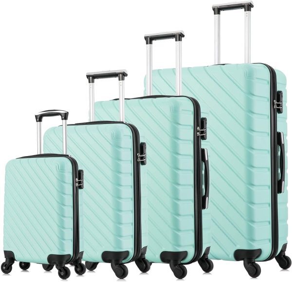 Apelila 4 Piece Hardshell Luggage Set