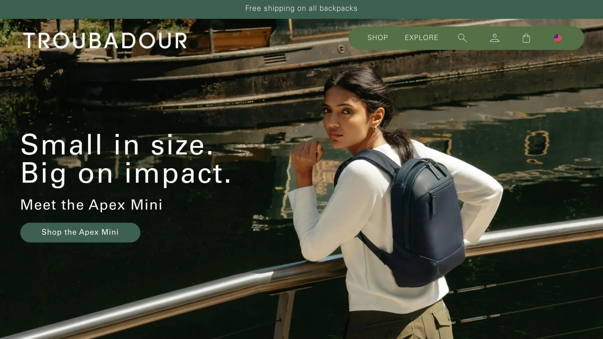 Troubadour Ember work backpack