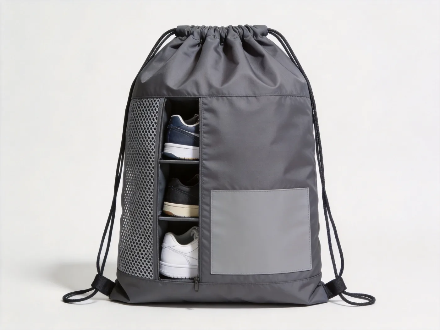 custom logo travel shoe bag duffle with ventilated pocket from a shoe bag manufacturer