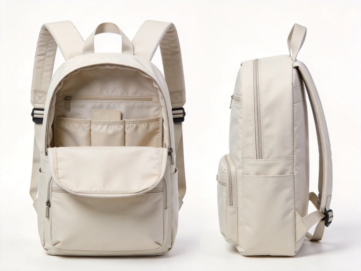 custom convertible shoulder backpack with dual carry straps from a shoulder bag manufacturer