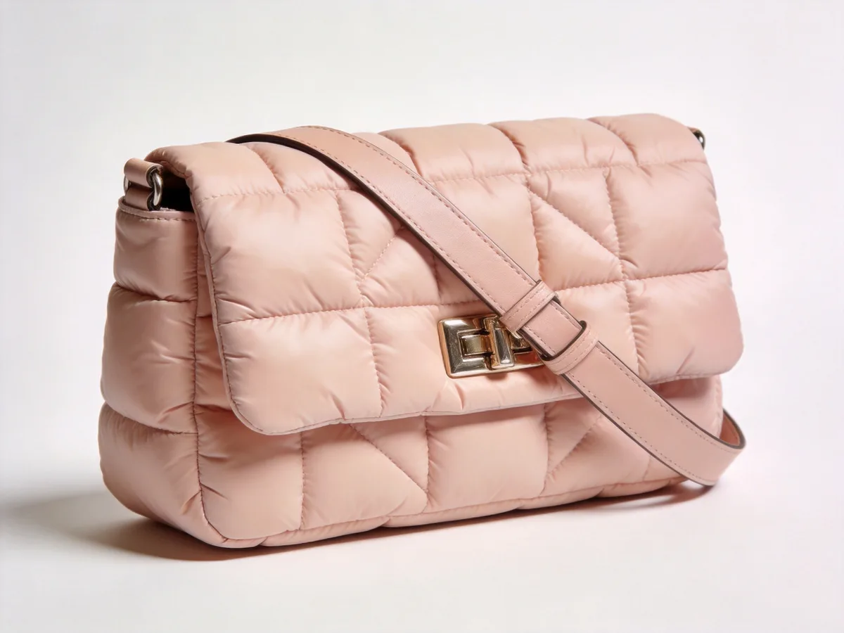 custom quilted puffer fashion shoulder bag from a fashion bag OEM