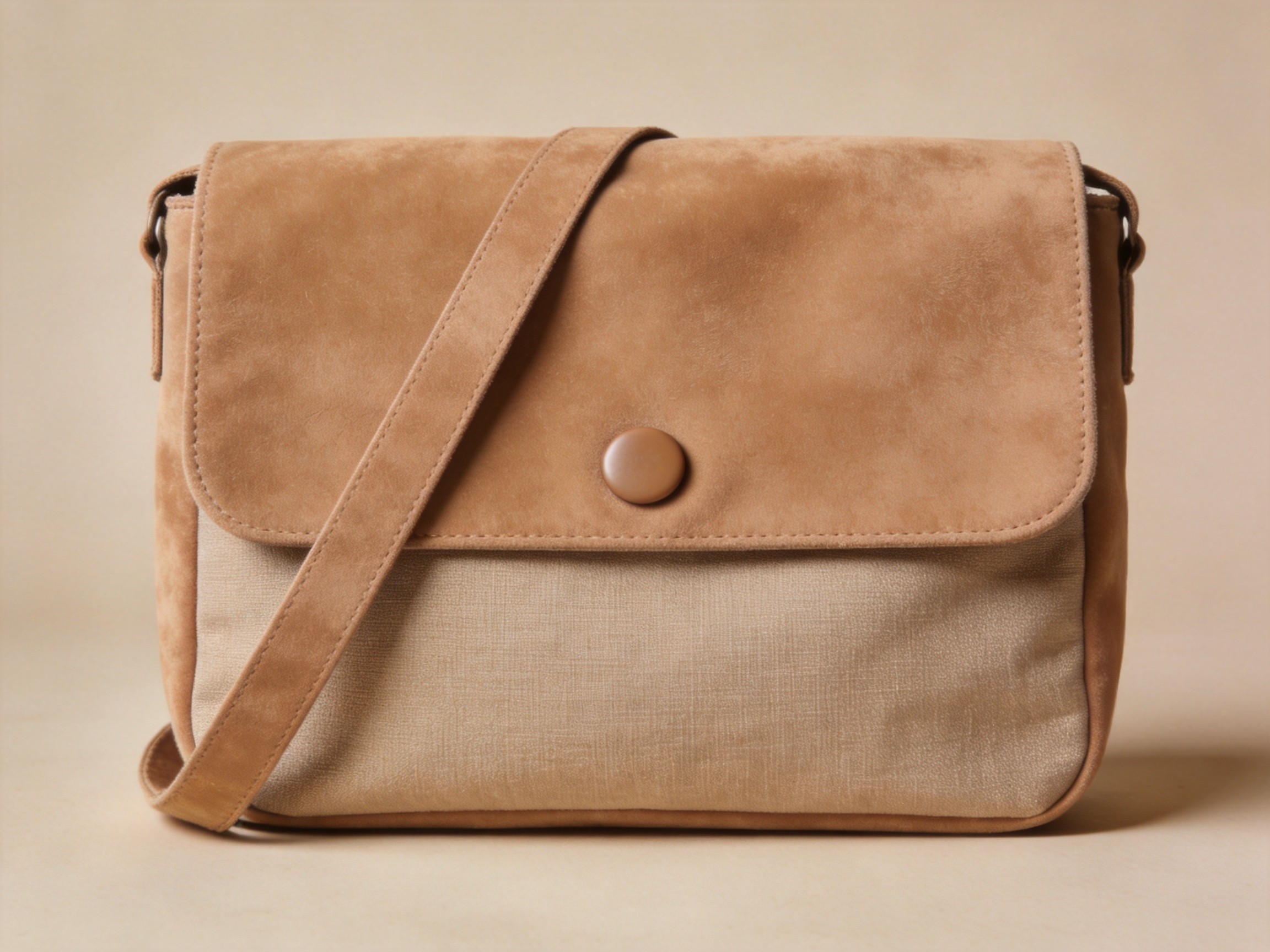 custom suede flap messenger bag from a messenger bag factory