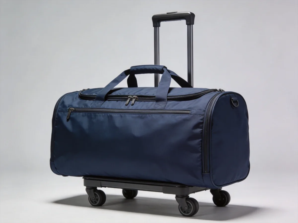 custom soft rolling trolley duffel bag with wheels and pull handle from a trolley bag OEM