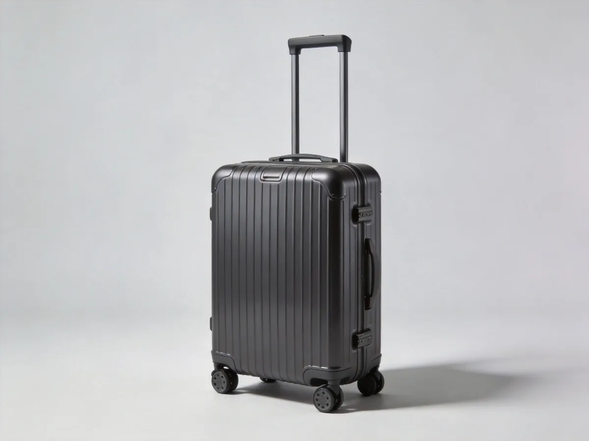 custom hard-shell polycarbonate spinner trolley bag from a custom trolley bag manufacturer