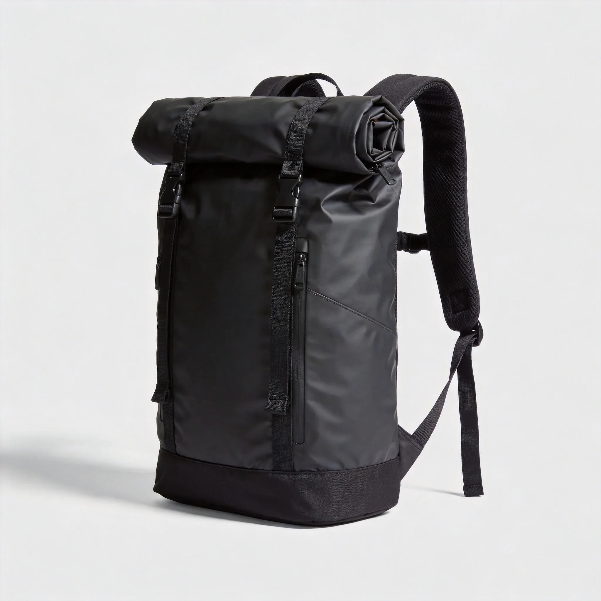 custom waterproof backpack with roll-top closure from a waterproof bag factory