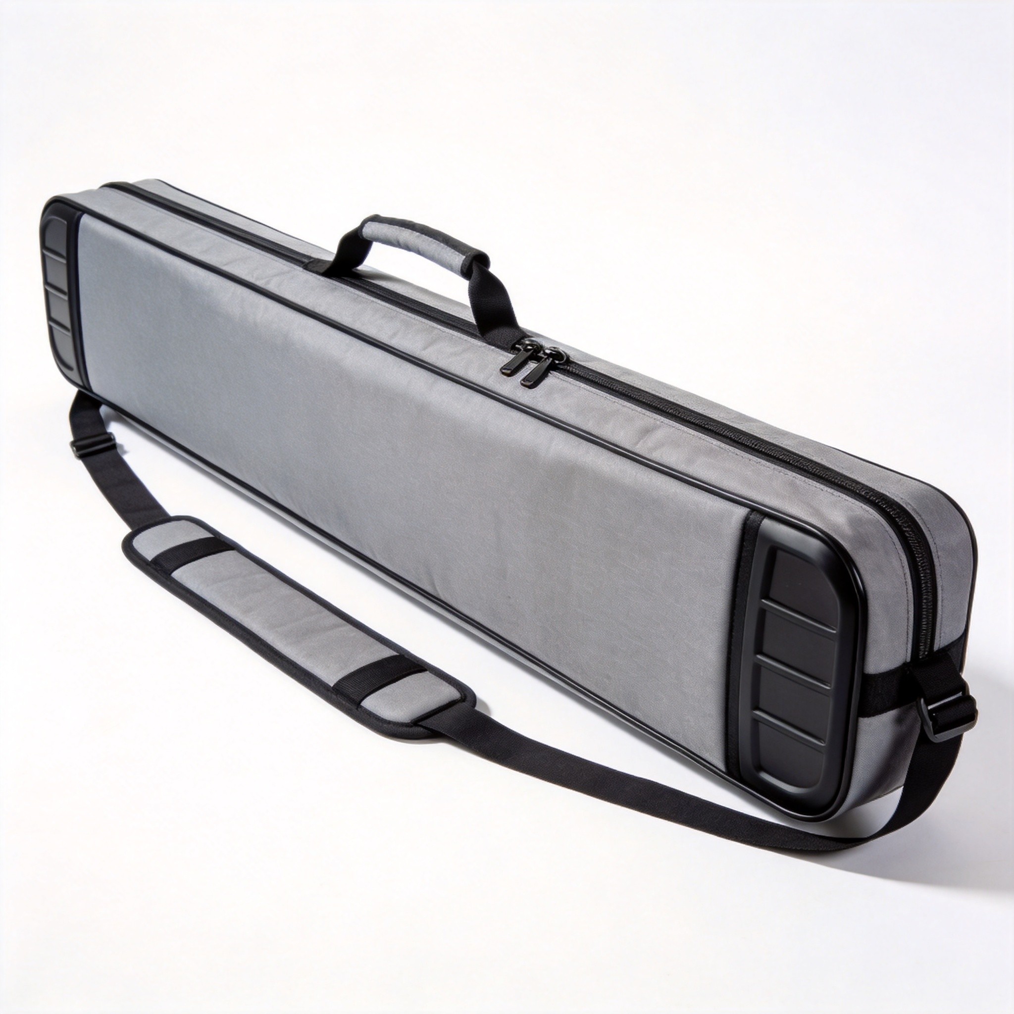 Semi-rigid monofin travel bag with removable plastic liner
