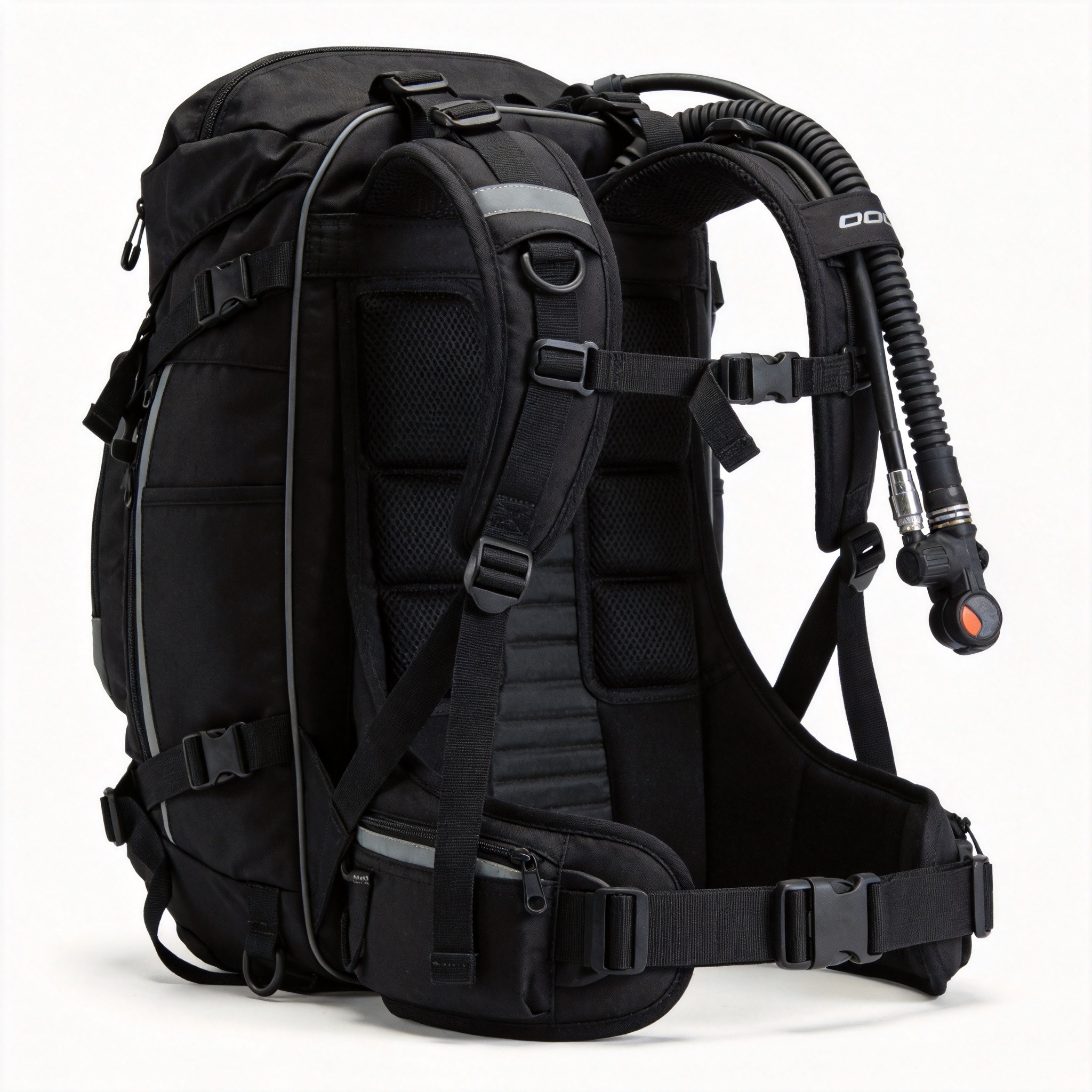 Scuba backpack with BCD compartment and padded straps