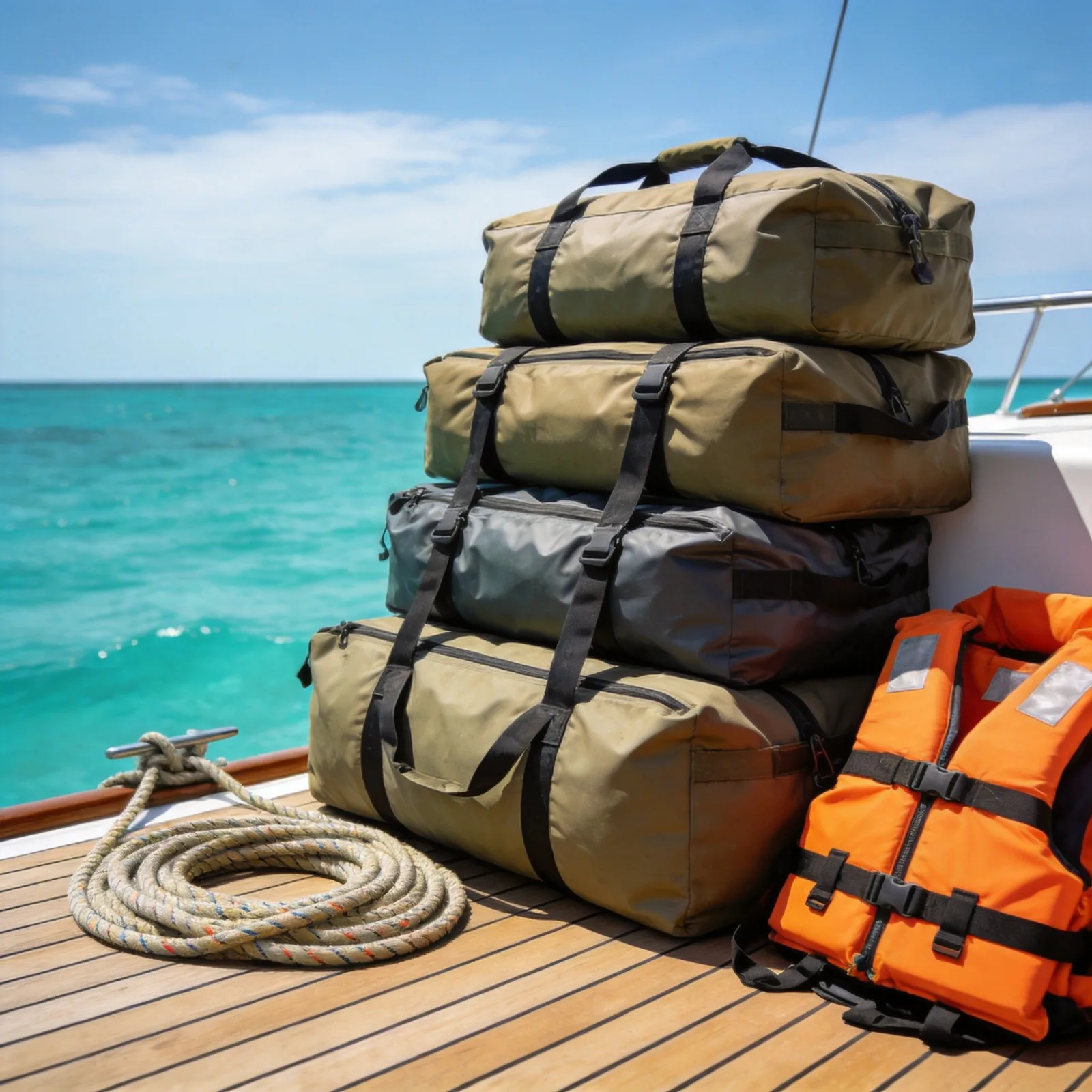 yacht deck custom marine boat bags commercial photography