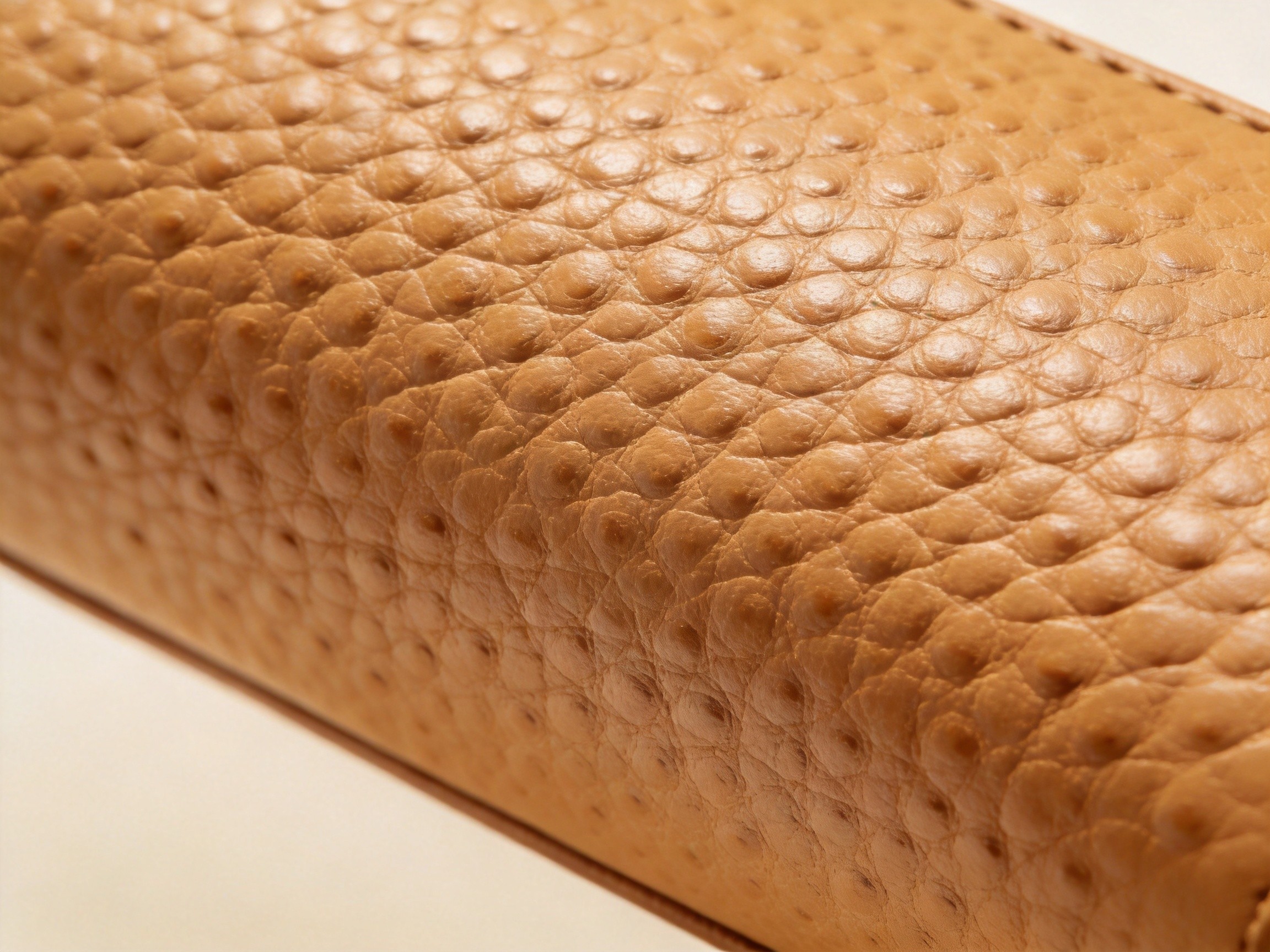 Full grain camel leather texture with pebbled irregular grain surface